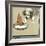 Rufus the Cat Drinks from a Bowl, Watched by a Dog-Cecil Aldin-Framed Photographic Print