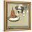 Rufus the Cat Drinks from a Bowl, Watched by a Dog-Cecil Aldin-Framed Premier Image Canvas