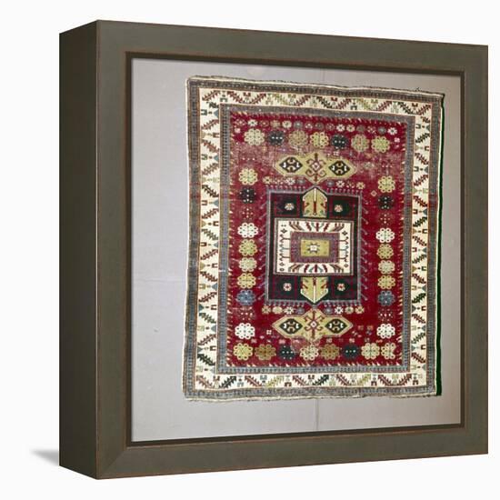 Rug with Pattern of terraced garden from the Caucasus, 18th century-Unknown-Framed Premier Image Canvas