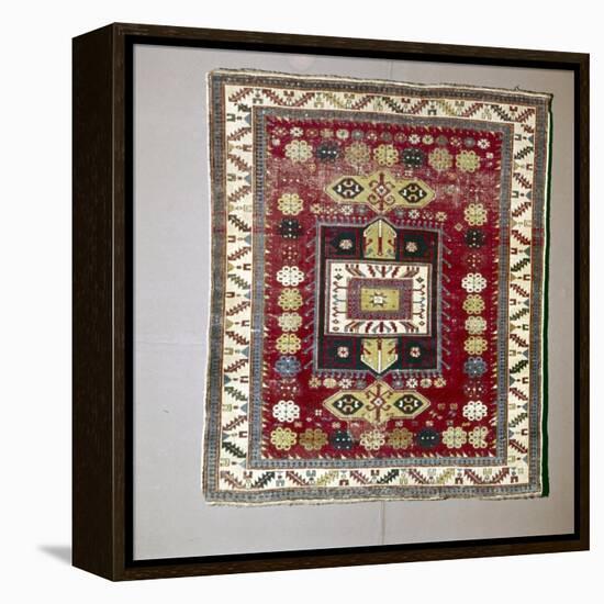 Rug with Pattern of terraced garden from the Caucasus, 18th century-Unknown-Framed Premier Image Canvas