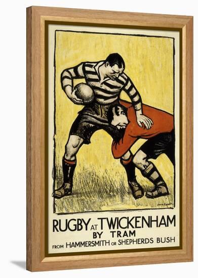 Rugby at Twickenham-The Vintage Collection-Framed Stretched Canvas