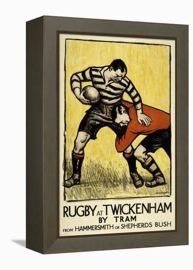 Rugby at Twickenham-The Vintage Collection-Framed Stretched Canvas