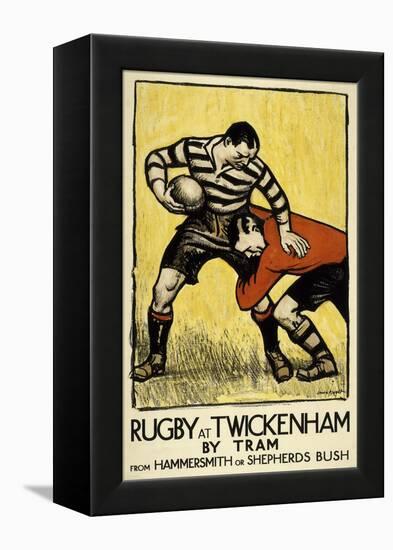 Rugby at Twickenham-The Vintage Collection-Framed Stretched Canvas