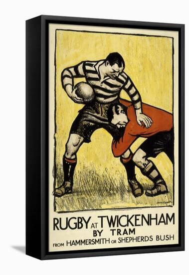 Rugby at Twickenham-The Vintage Collection-Framed Stretched Canvas