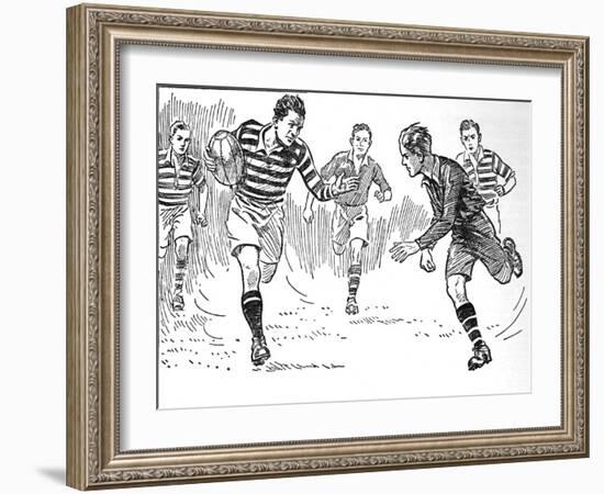 Rugby Football, 1937-null-Framed Giclee Print