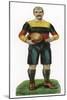 Rugby Footballer-null-Mounted Art Print