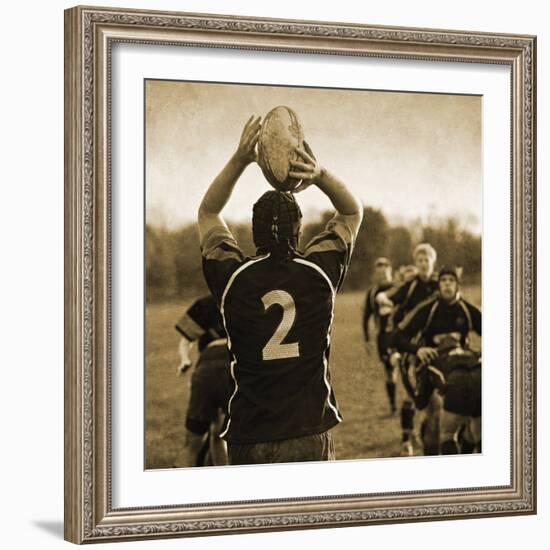 Rugby Game I-Pete Kelly-Framed Giclee Print