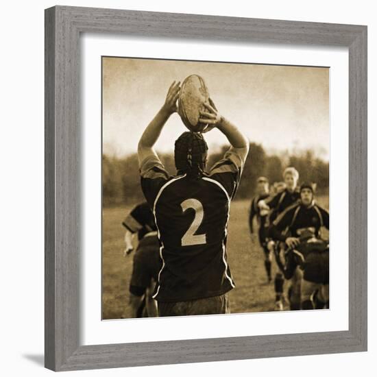 Rugby Game I-Pete Kelly-Framed Giclee Print