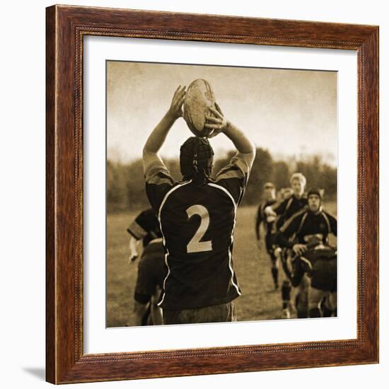 Rugby Game I-Pete Kelly-Framed Giclee Print