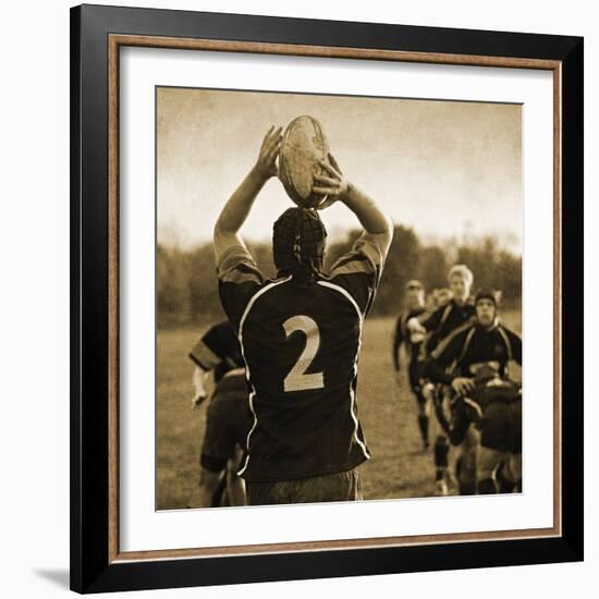 Rugby Game I-Pete Kelly-Framed Giclee Print