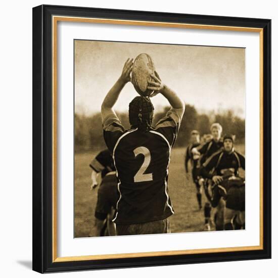 Rugby Game I-Pete Kelly-Framed Giclee Print
