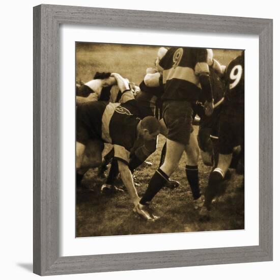 Rugby Game II-Pete Kelly-Framed Giclee Print