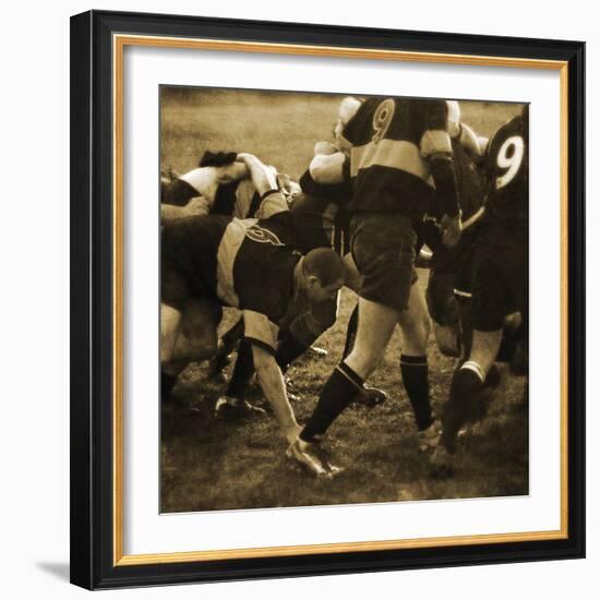 Rugby Game II-Pete Kelly-Framed Giclee Print