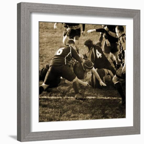 Rugby Game III-Pete Kelly-Framed Giclee Print