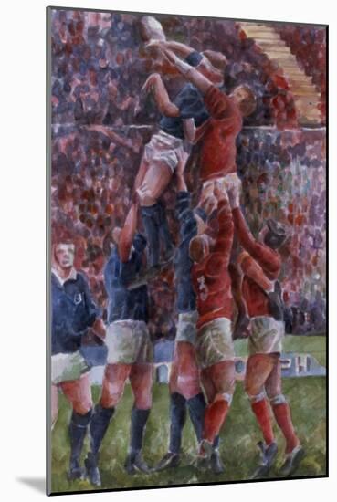 Rugby International, Wales V Scotland-Gareth Lloyd Ball-Mounted Giclee Print