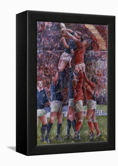 Rugby International, Wales V Scotland-Gareth Lloyd Ball-Framed Premier Image Canvas