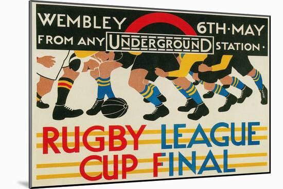 Rugby League Cup Final at Wembley-null-Mounted Art Print