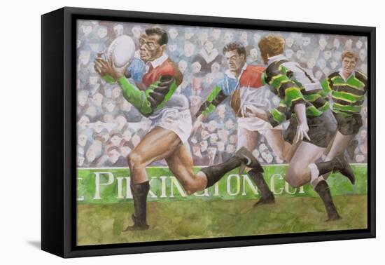 Rugby Match: Harlequins v Northampton, 1992-Gareth Lloyd Ball-Framed Premier Image Canvas