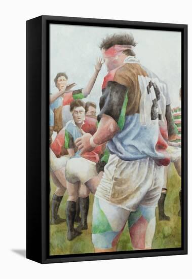 Rugby Match: Harlequins v Northampton, Brian Moore at the Line Out, 1992-Gareth Lloyd Ball-Framed Premier Image Canvas