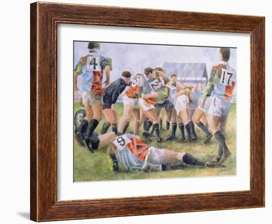 Rugby Match: Harlequins v Wasps, 1992-Gareth Lloyd Ball-Framed Giclee Print