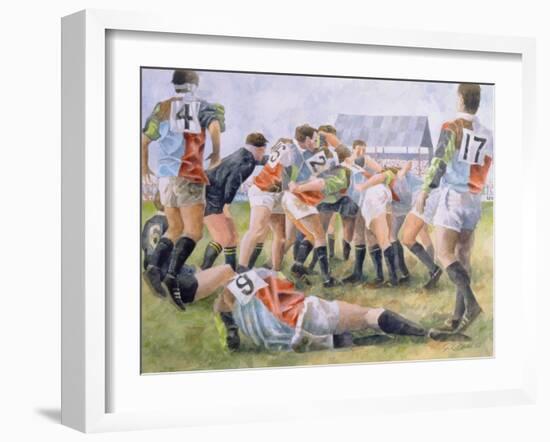 Rugby Match: Harlequins v Wasps, 1992-Gareth Lloyd Ball-Framed Giclee Print