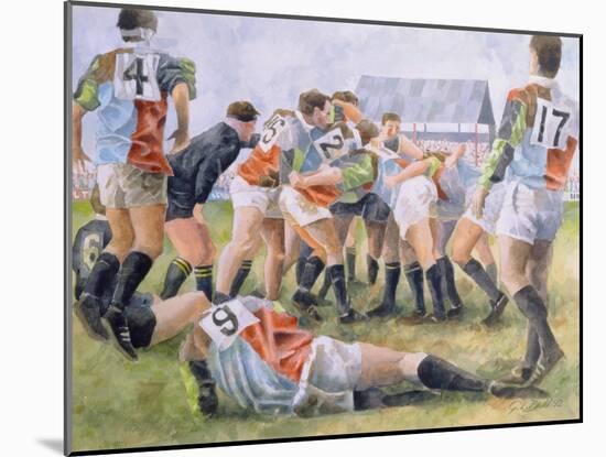 Rugby Match: Harlequins v Wasps, 1992-Gareth Lloyd Ball-Mounted Giclee Print