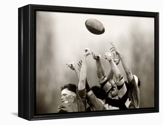 Rugby Player in Action, Paris, France-null-Framed Premier Image Canvas