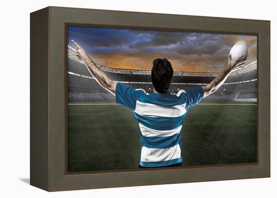 Rugby Player-Beto Chagas-Framed Premier Image Canvas