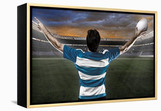 Rugby Player-Beto Chagas-Framed Premier Image Canvas