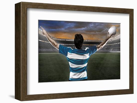 Rugby Player-Beto Chagas-Framed Photographic Print