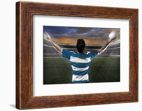 Rugby Player-Beto Chagas-Framed Photographic Print