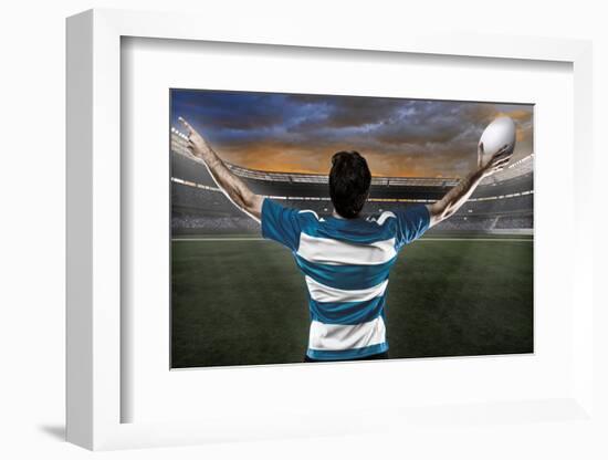 Rugby Player-Beto Chagas-Framed Photographic Print