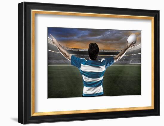 Rugby Player-Beto Chagas-Framed Photographic Print