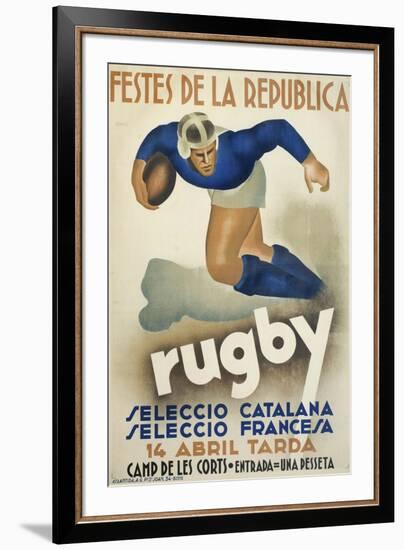 Rugby-null-Framed Giclee Print