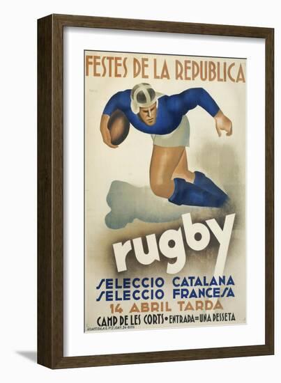 Rugby-null-Framed Giclee Print