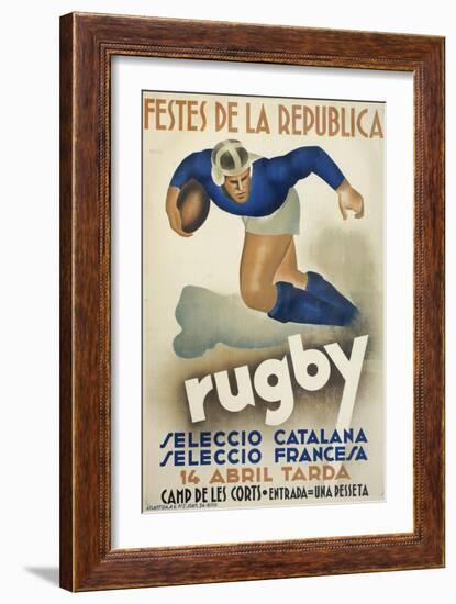 Rugby-null-Framed Giclee Print