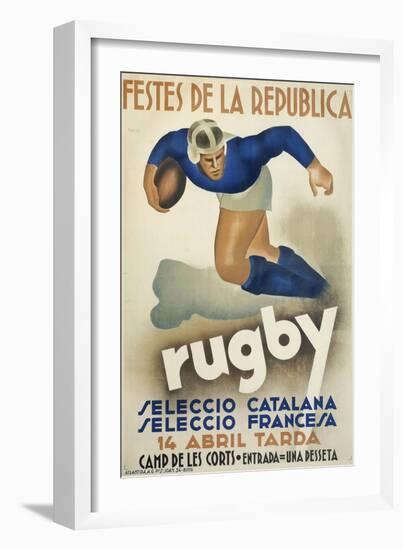 Rugby-null-Framed Giclee Print