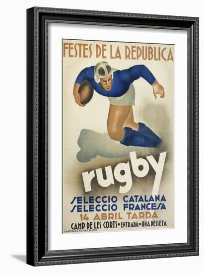 Rugby-null-Framed Giclee Print