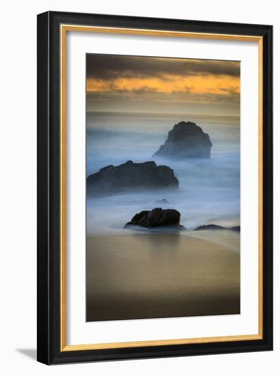 Rugged Big Sur Coast At Sunset In California-Jay Goodrich-Framed Photographic Print
