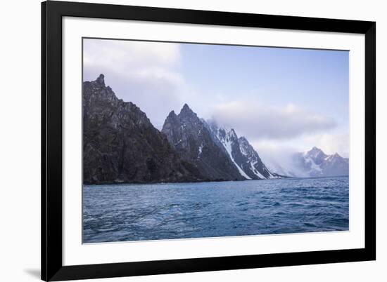 Rugged coastline of Elephant Island, South Shetland Islands, Antarctica, Polar Regions-Michael Runkel-Framed Photographic Print