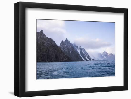 Rugged coastline of Elephant Island, South Shetland Islands, Antarctica, Polar Regions-Michael Runkel-Framed Photographic Print