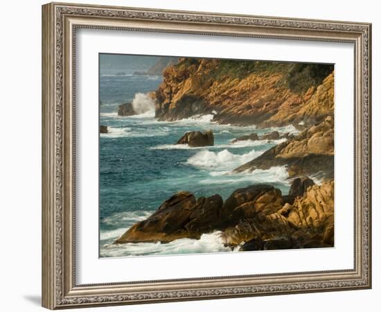 Rugged Coastline of Golfe De Porto, Porto, Corsica, France-Trish Drury-Framed Photographic Print