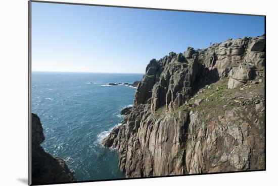 Rugged Cornish coastline near Land's End, westernmost part of British Isles, Cornwall, England-Alex Treadway-Mounted Photographic Print