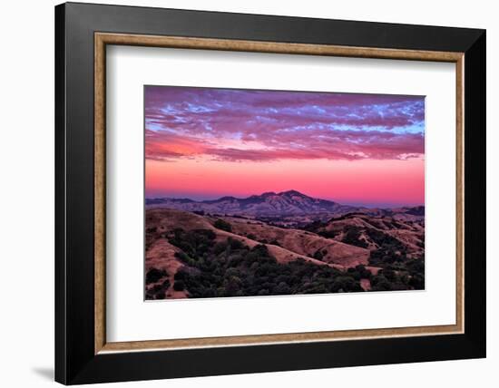 Rugged Red Skies Over Mount Diablo, Walnut Creek California-Vincent James-Framed Photographic Print