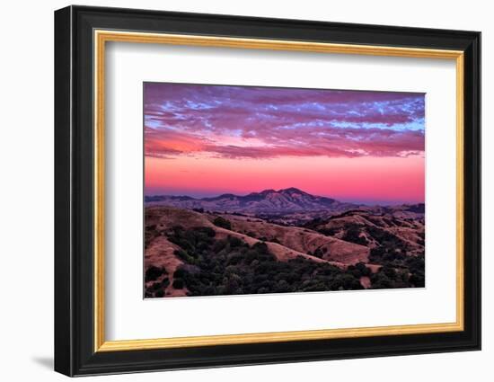 Rugged Red Skies Over Mount Diablo, Walnut Creek California-Vincent James-Framed Photographic Print