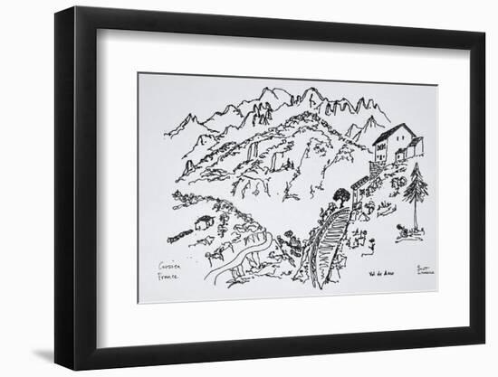 Rugged Val d'Asco, Corsica, France-Richard Lawrence-Framed Photographic Print