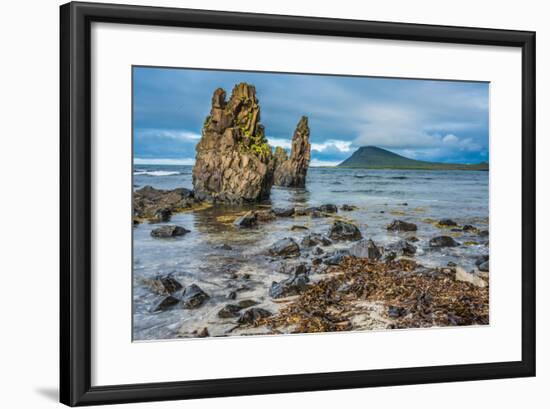 Rugged Volcanic Landscapes Along the Strandir Coast, West Fjords, Iceland-Luis Leamus-Framed Photographic Print