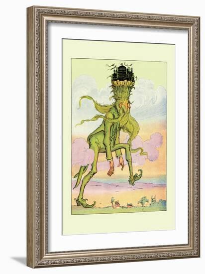 Ruggedo Tramping Like a Giant-John R. Neill-Framed Art Print