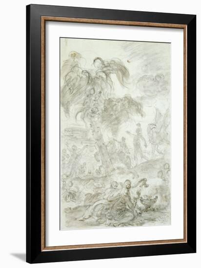 Ruggiero Arrives at the Threshold of Alcina's Palace-Jean-Honoré Fragonard-Framed Giclee Print