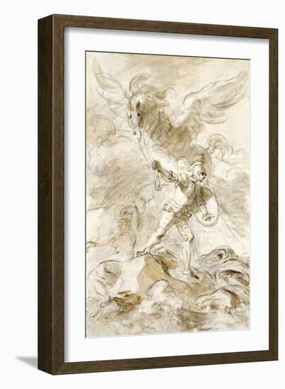 Ruggiero Blinds the Orc-Jean-Honoré Fragonard-Framed Giclee Print